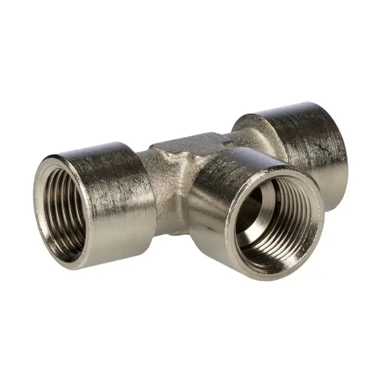 RS PRO Brass Tee Threaded Adapter Fitting Female G 3/8 in to Female G 20.5 mm 75 bar 176-1061