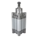 RS PRO Double Acting Pneumatic Cylinder 50mm Bore 25mm Stroke Cushioned Stainless Steel Body 176-1652