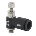 RS PRO Flow Controller Flow Regulator Inlet Male/Female Outlet Male/Female Tube, Maximum Operating Pressure 20 bar 176-1895