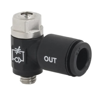 RS PRO Flow Controller Flow Regulator, Inlet Female and Male, Outlet Male and Female Tube, Maximum Pressure 20 bar 176-1894