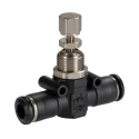 RS PRO Flow Controller Flow Regulator Tube 6 mm Push-in Connections 1 bar Max Pressure 176-1889