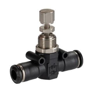 RS PRO Flow Controller Flow Regulator Tube 6 mm Push-in Connections 1 bar Max Pressure 176-1889