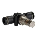 RS PRO Flow Controller Flow Regulator Tube 6 mm Push-in Connections 1 bar Max Pressure 176-1889