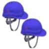 Robustt X Shree JEE Safety Helmet Executive Ratchet Type Adjustment With Sweat Band, Blue (Pack of 2)