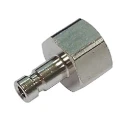 RS PRO Nickel Plated Brass Coupler Nipple M5 Female Metric Thread, Maximum Pressure 12 bar, Operating Temperature 176-2009