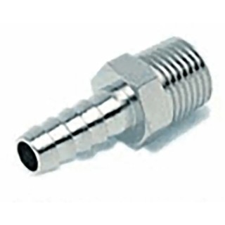 RS PRO Hose Connector 16 mm ID, Male BSPT 3/4 in Nickel Plated Brass, 5 MPa 50 bar Maximum Pressure 300°C 176-2027