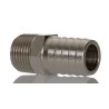 RS PRO Hose Connector 12 mm ID Male BSPT Adapter Nickel Plated Brass 5 MPa 50 bar 300°C 176-2025