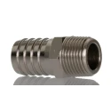 RS PRO Hose Connector 12 mm ID Male BSPT Adapter Nickel Plated Brass 5 MPa 50 bar 300°C 176-2025
