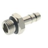 RS PRO Hose Connector 7 mm ID, Brass Body, Male BSPP 1/4 in Threaded Adapter, 5 MPa (50 bar) Maximum Pressure 176-2032