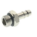 RS PRO Hose Connector Brass Adapter 8 mm ID, BSPP Male 1/8 in, Max Pressure 5 MPa 50 bar, Temp Range -20°C to 300°C 176-2033