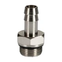 RS PRO Brass Hose Connector 10 mm ID, Male BSPP Thread, 5 MPa (50 bar), 300°C Maximum Operating Temperature 176-2041