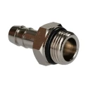 RS PRO Brass Hose Connector 10 mm ID, Male BSPP Thread, 5 MPa (50 bar), 300°C Maximum Operating Temperature 176-2041