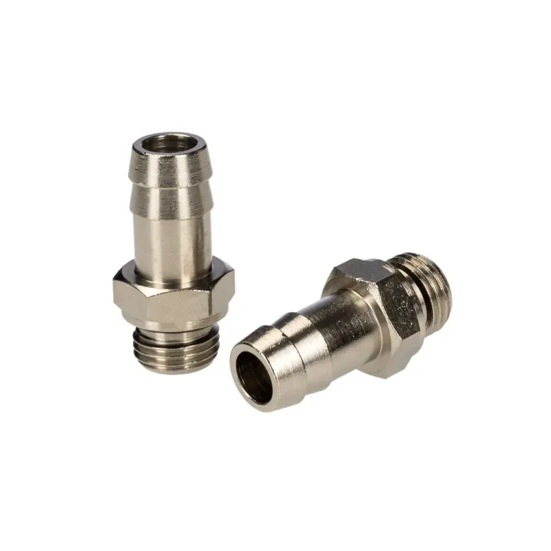 RS PRO Brass Hose Connector 12 mm ID, Male BSPP 1/4 in Threaded Adapter, Max Pressure 5 MPa, 50 bar, Max Temp 300°C 176-2035
