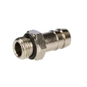 RS PRO Brass Hose Connector 12 mm ID, Male BSPP 1/4 in Threaded Adapter, Max Pressure 5 MPa, 50 bar, Max Temp 300°C 176-2035