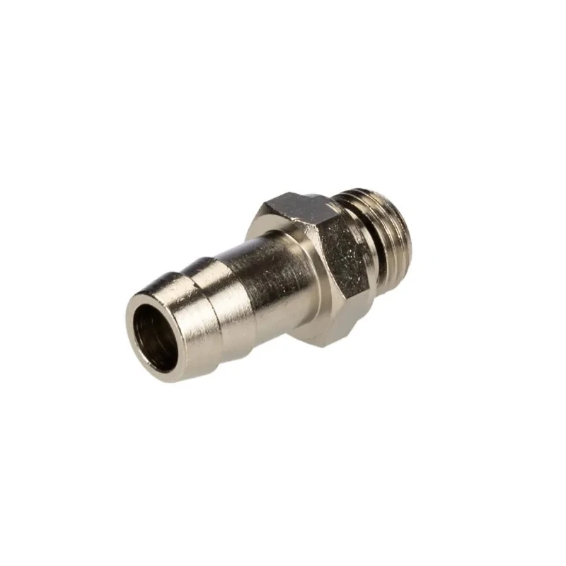 RS PRO Brass Hose Connector 12 mm ID, Male BSPP 1/4 in Threaded Adapter, Max Pressure 5 MPa, 50 bar, Max Temp 300°C 176-2035