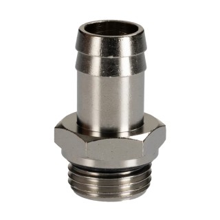 RS PRO Brass Hose Connector 17 mm ID, BSPP Male Thread, Max Pressure 5 MPa 50 bar, Max Temperature 300°C 176-2036