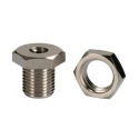 RS PRO Brass Threaded Fitting Male BSP M5 to M10, Nickel-Plated, 300°C Max Operating Temperature 176-2043