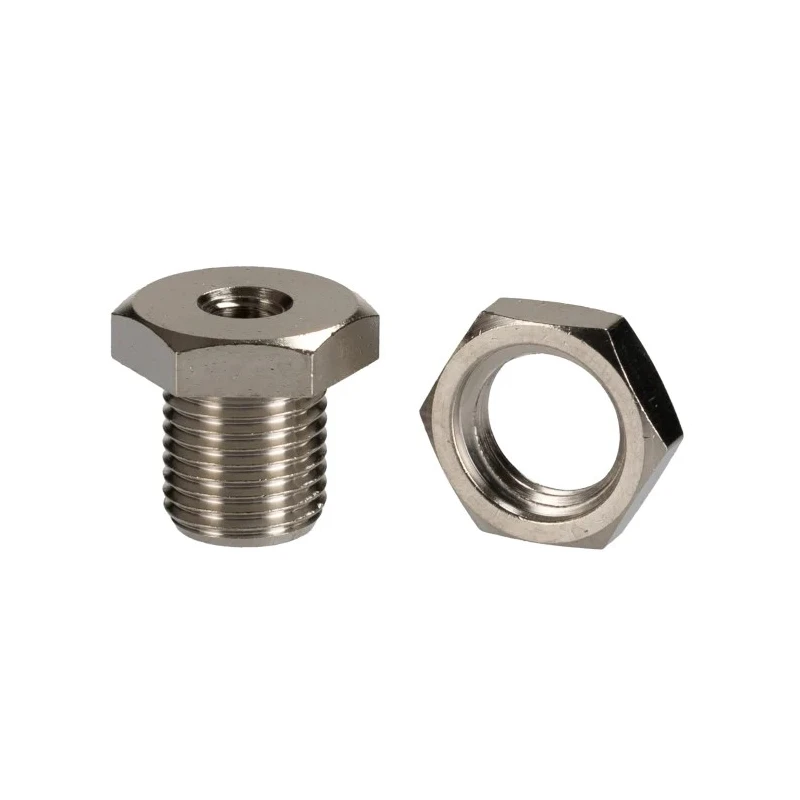 RS PRO Brass Threaded Fitting Male BSP M5 to M10, Nickel-Plated, 300°C Max Operating Temperature 176-2043