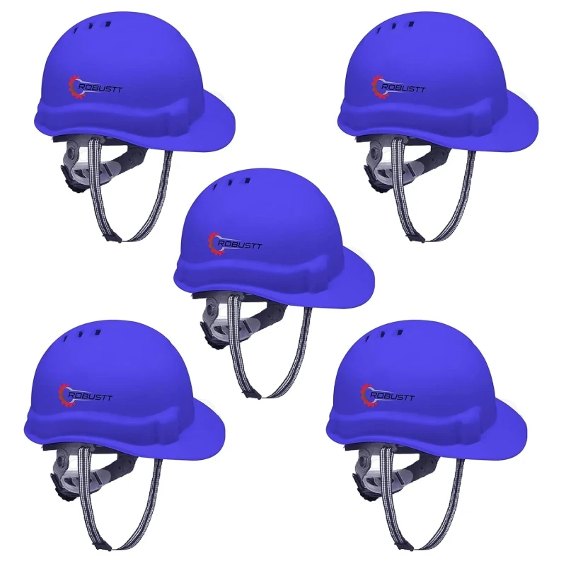 Buy Robustt X Shree JEE Safety Helmet Ratchet Blue (Pack Of 5)