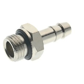 RS PRO Hose Connector Brass Threaded 8 mm ID, 3/8 in BSPP Male Thread, 5 MPa (50 bar) Pressure, 300°C Max Operating 176-2039