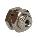 RS PRO Brass Threaded Fitting Male BSP M5 to M10, Nickel-Plated, 300°C Max Operating Temperature 176-2043