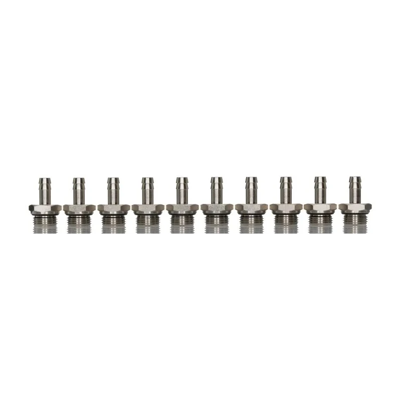 RS PRO Hose Connector 10 mm ID, Male BSPP Adapter, Brass Body, 5 MPa 50 Bar, 300°C 176-2042