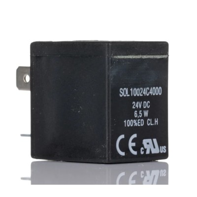 RS PRO Solenoid Coil Solenoid Valve Coil 24V DC Electromagnetic Control 176-2069