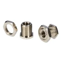 RS PRO Nickel-Plated Brass Threaded Fitting Male BSP 1/4 in to M20 Male, Max Operating Temperature 300°C 176-2045