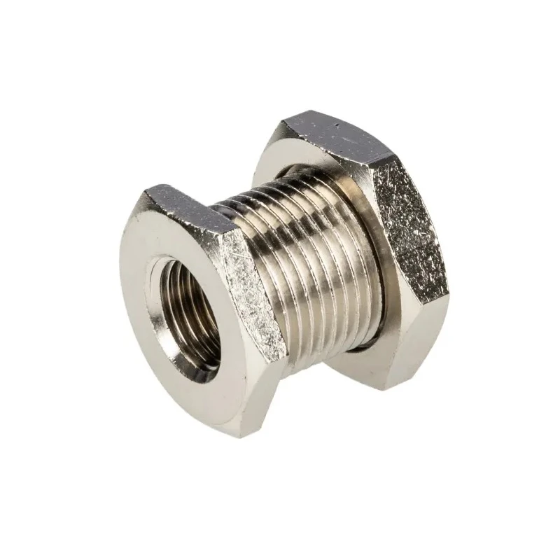 RS PRO Nickel-Plated Brass Threaded Fitting Male BSP 1/4 in to M20 Male, Max Operating Temperature 300°C 176-2045