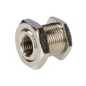 RS PRO Nickel-Plated Brass Threaded Fitting Male BSP 1/4 in to M20 Male, Max Operating Temperature 300°C 176-2045