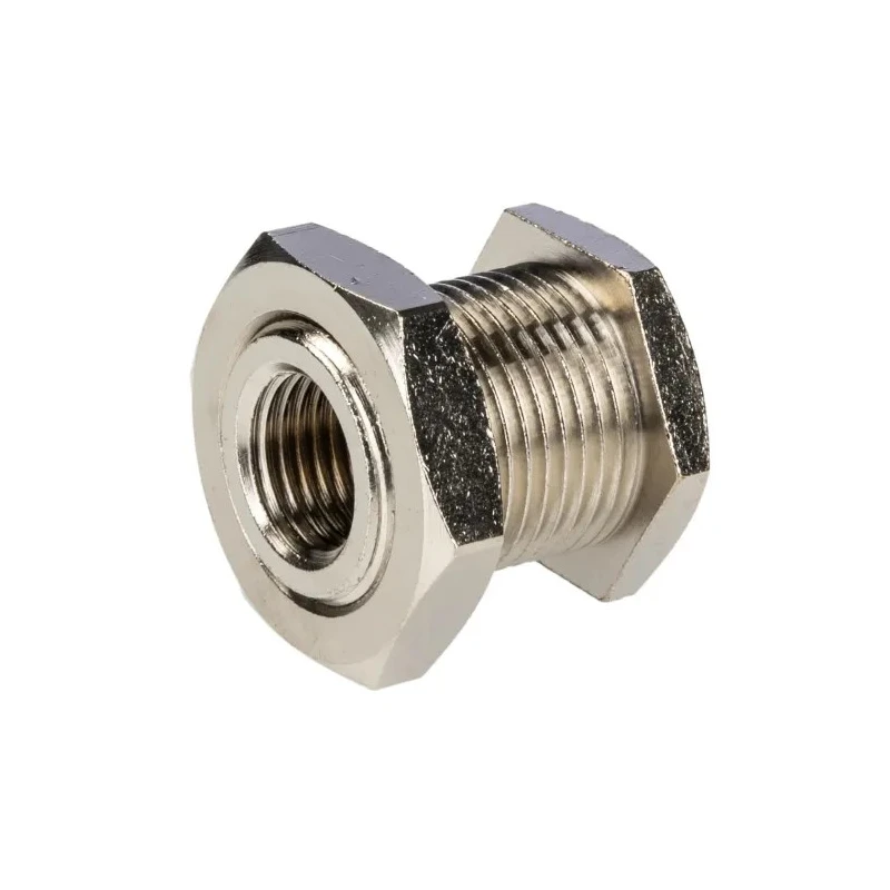 RS PRO Nickel-Plated Brass Threaded Fitting Male BSP 1/4 in to M20 Male, Max Operating Temperature 300°C 176-2045