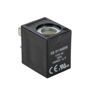 RS PRO 110V AC Solenoid Valve Coil 22mm Compact Size DIN 43650 IP65 Rated 7.5VA 176-2070