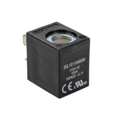 RS PRO 110V AC Solenoid Valve Coil 22mm Compact Size DIN 43650 IP65 Rated 7.5VA 176-2070