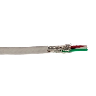 Belden Control Cable 4 Cores 24 AWG Copper Conductors Screened Tetrafluoroethylene Jacket White 30m 600V 83348E 009100