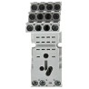 Relpol 8 Way 12A 300V ac DIN Rail Relay Socket for Use with R2N Series Relay GZM2-gray