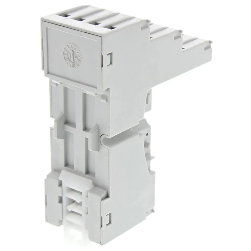 Relpol 8 Way 12A 300V ac DIN Rail Relay Socket for Use with R2N Series Relay GZM2-gray