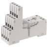 Relpol 14 Way 300V AC DIN Rail Relay Socket for Plug-in Sockets and Accessories GZM4-gray