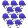 Robustt X Shree JEE Safety Helmet Executive Ratchet Type Adjustment With Sweat Band, Blue (Pack of 10)