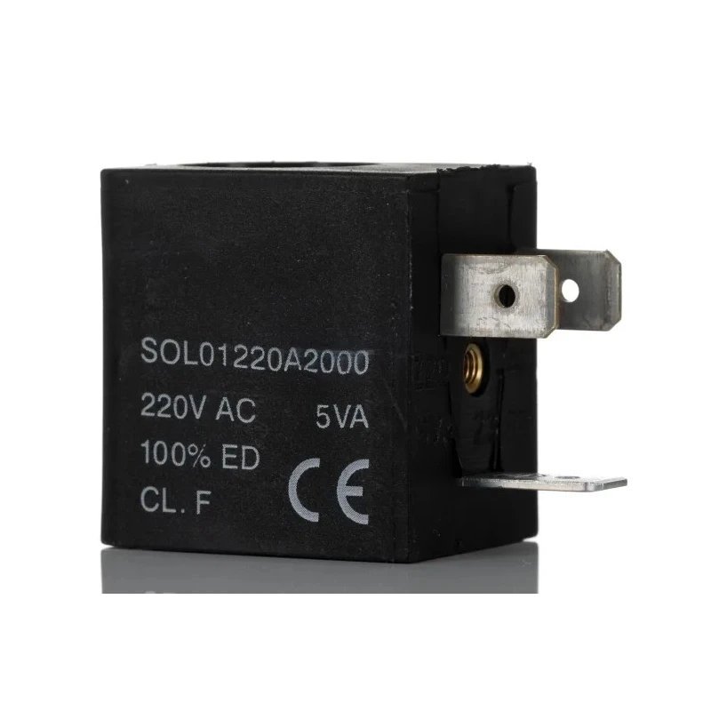 RS PRO 220V AC Solenoid Coil Solenoid Valve Coil 5 VA 3-Pin DIN Plug 176-2118