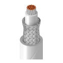 Belden Control Cable 1 Core 22 AWG Screened Tetrafluoroethylene Sheath White 30 m 600V 200°C 83305E 009100