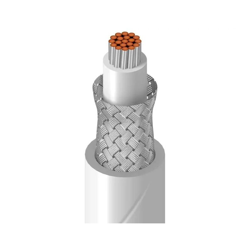 Belden Control Cable 1 Core 22 AWG Screened Tetrafluoroethylene Sheath White 30 m 600V 200°C 83305E 009100