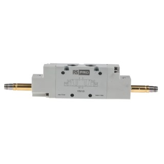 RS PRO Pneumatic Solenoid Valve 5/3 CC, G 1/4 Port, Aluminium Body, 12/24/110/220 V AC/DC 2W Power 10 bar 1200 176-2120