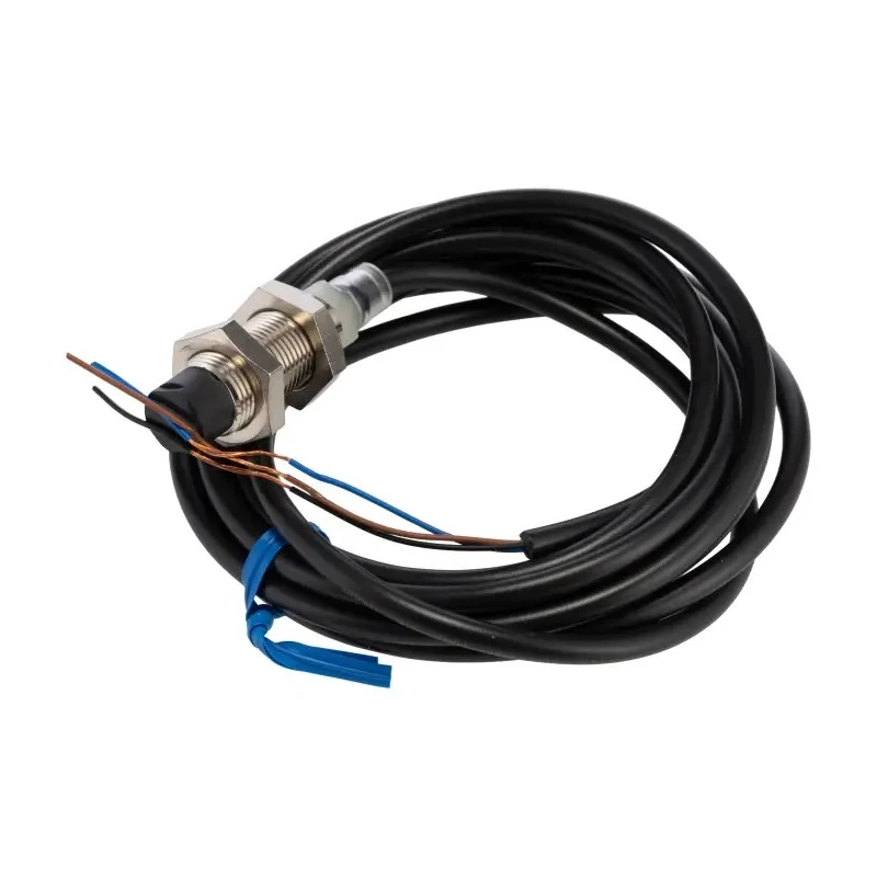 Omron Threaded Barrel Inductive Proximity Sensor M12, PNP Output, 24V DC, 8mm Detection Range, IP67 E2B-M12KN08-WP-B1 2M