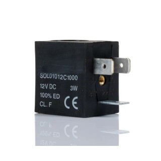 RS PRO 12V DC Solenoid Coil Solenoid Valve Coil 3W 22mm M5 Port IP65 176-2128