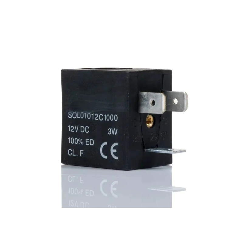 RS PRO 12V DC Solenoid Coil Solenoid Valve Coil 3W 22mm M5 Port IP65 176-2128