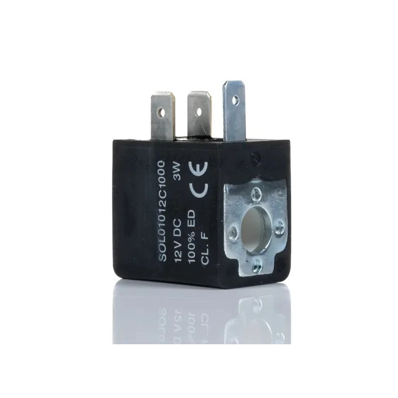 RS PRO 12V DC Solenoid Coil Solenoid Valve Coil 3W 22mm M5 Port IP65 176-2128