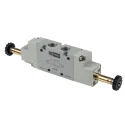 RS PRO Pneumatic Solenoid Valve 5/2 Bistable Solenoid G 1/4 in, 12 V dc, 24 V ac/dc, 110 V ac, 220 V ac 176-2126