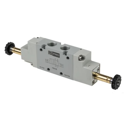 RS PRO Pneumatic Solenoid Valve 5/2 Bistable Solenoid G 1/4 in, 12 V dc, 24 V ac/dc, 110 V ac, 220 V ac 176-2126