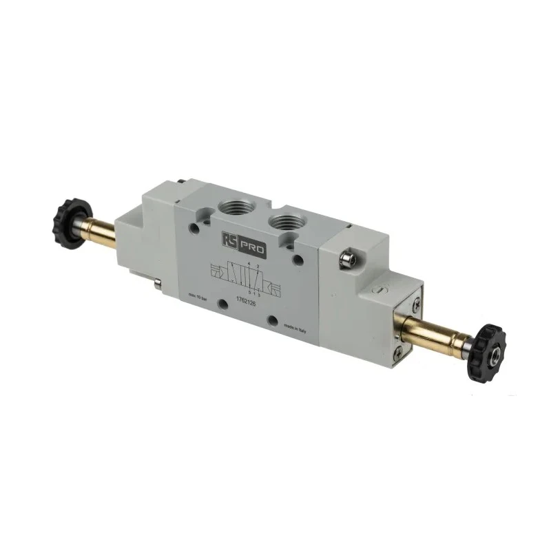 RS PRO Pneumatic Solenoid Valve 5/2 Bistable Solenoid G 1/4 in, 12 V dc, 24 V ac/dc, 110 V ac, 220 V ac 176-2126
