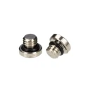 RS PRO Brass Nickel-Plated Male Threaded Fitting Connection Size M5 176-2137